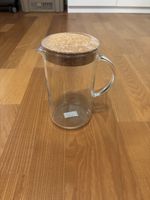 Glaskrug mit Korkdeckel 1.5l ☕️ Sommertaugliches Design