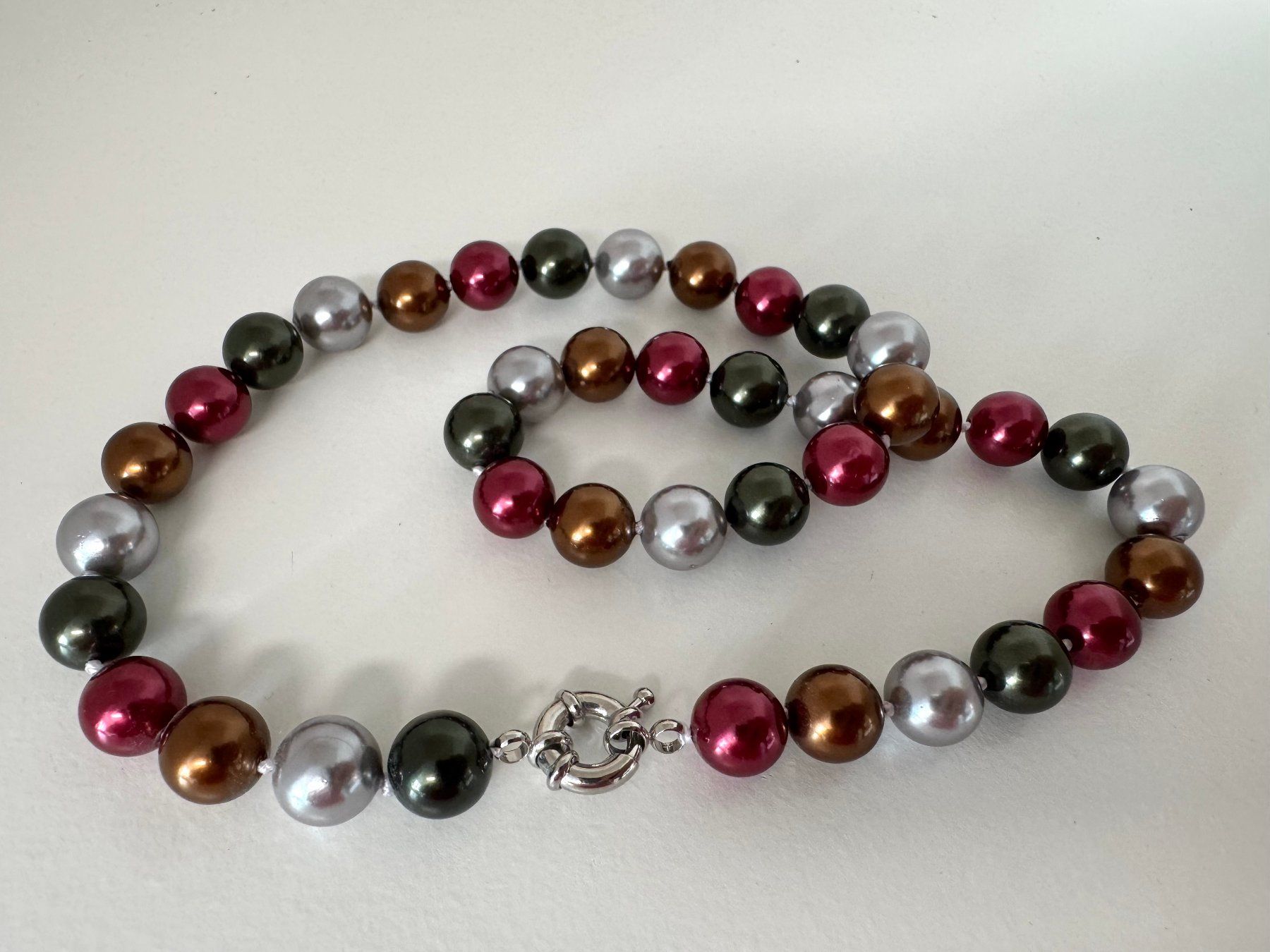Catenine: Halskette Muschelkernperlen MK Perlen. – Nuovo (secondo la descrizione) da Biberist venduto da tl-schmuck 1