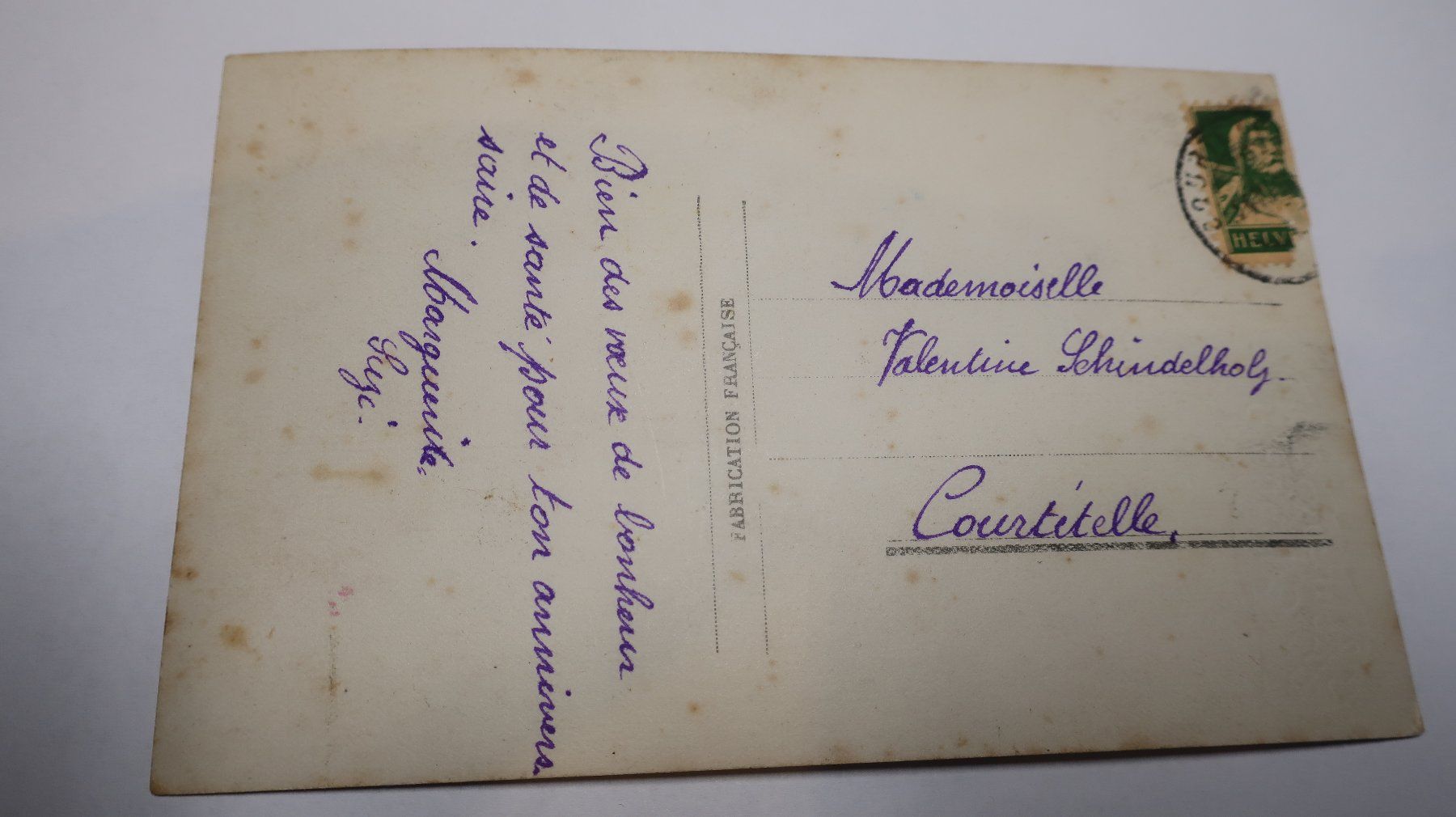 Cartoline postali: Heureux Anniversaire – Usato da Cormoret venduto da Pascalll2001 3