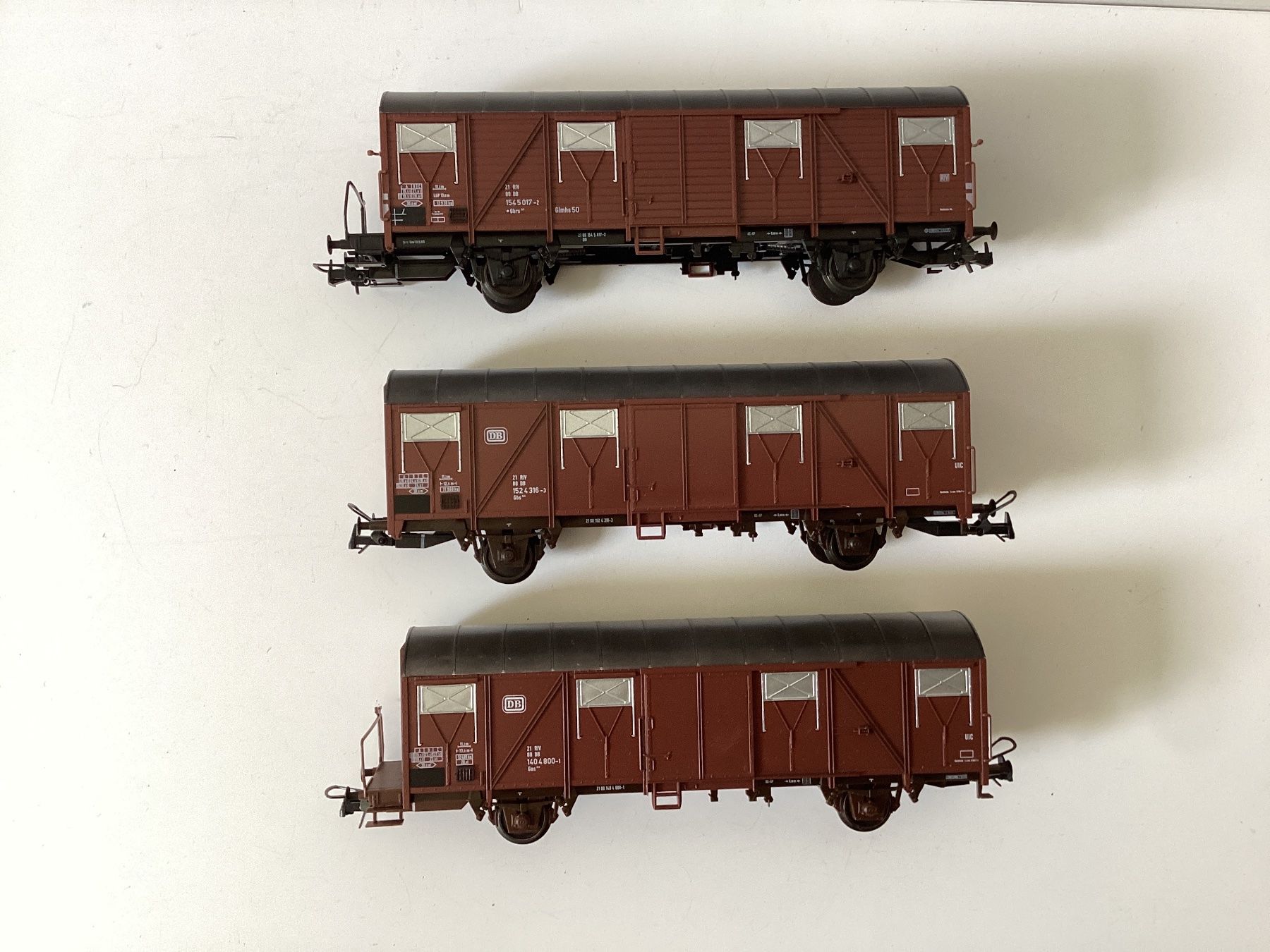 Kleinbahn Modellini di ferrovie: Klein Modellbahn Güterwagen DB 1:87 H0 – Usato da Effretikon venduto da simtek_de 1