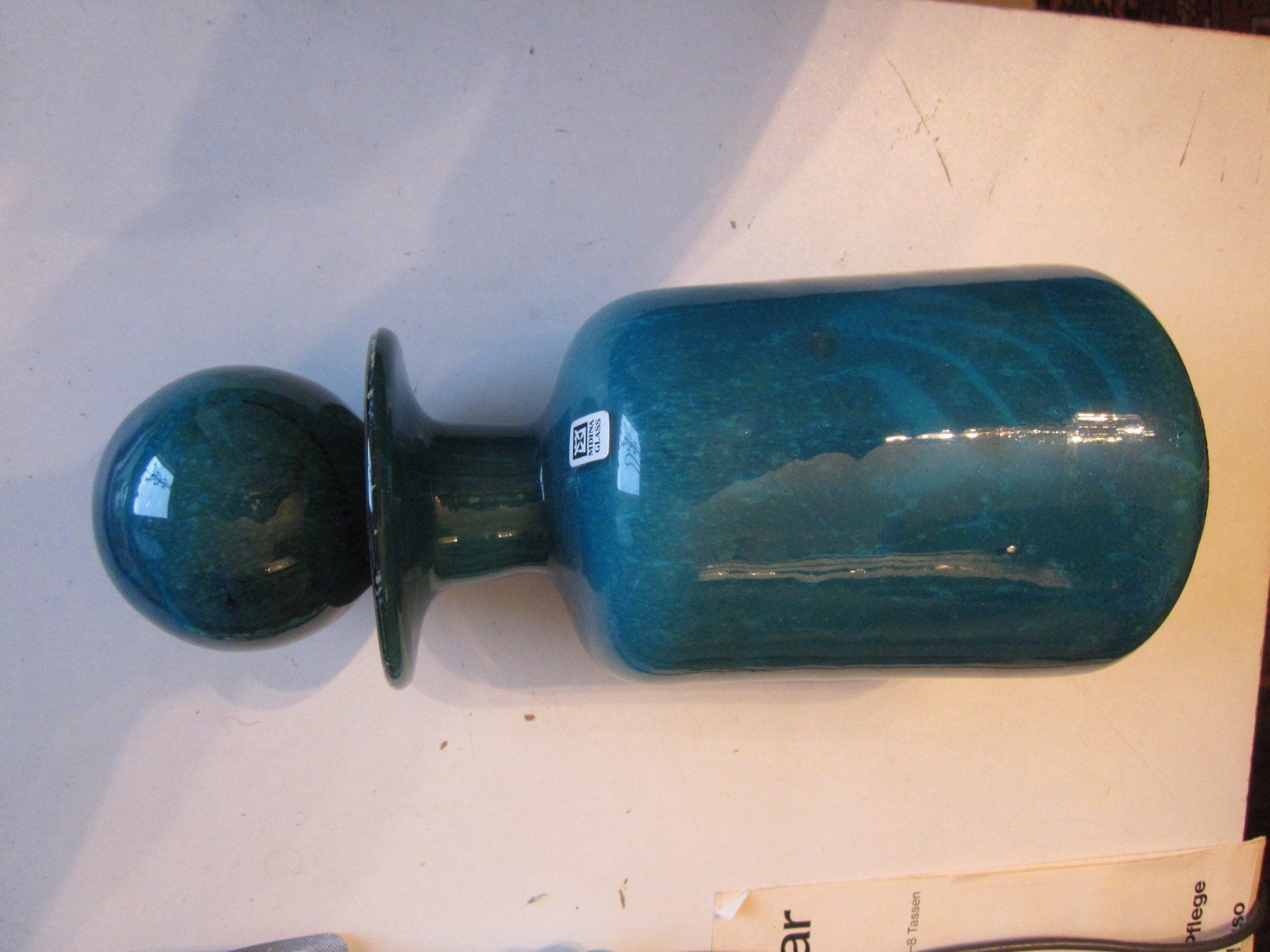 Karaffen: Glas-Karaffe von Mdina (Vase) – Neu (gemäss Beschreibung) aus Binningen von flugi30