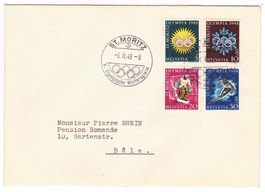 Lettre de St.Moritz pour Bâle le 6.II.48 (S290)