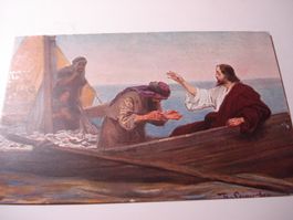 Kunstkarte 1929, o Horw, Petri Fischzug, Neues Testament