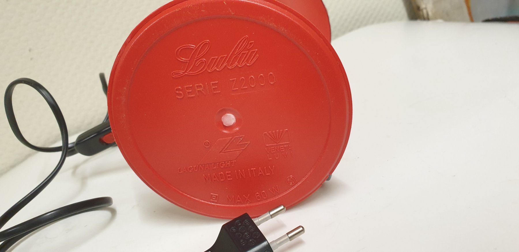 Lampade: Rote Tischlampe Lulu – Usato da Emmen venduto da Brockofsky 4