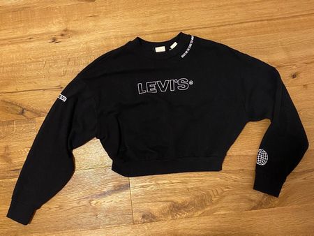 Levi's® Damen Sweatshirt Cropped Schwarz Grösse S