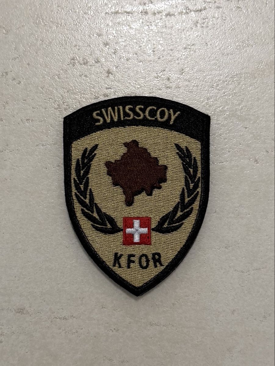 Schweizer Armee Placchette & Badge: Swisscoy Badge Original Klett – Nuovo (secondo la descrizione) da Haag (Rheintal) venduto da SWB-9469