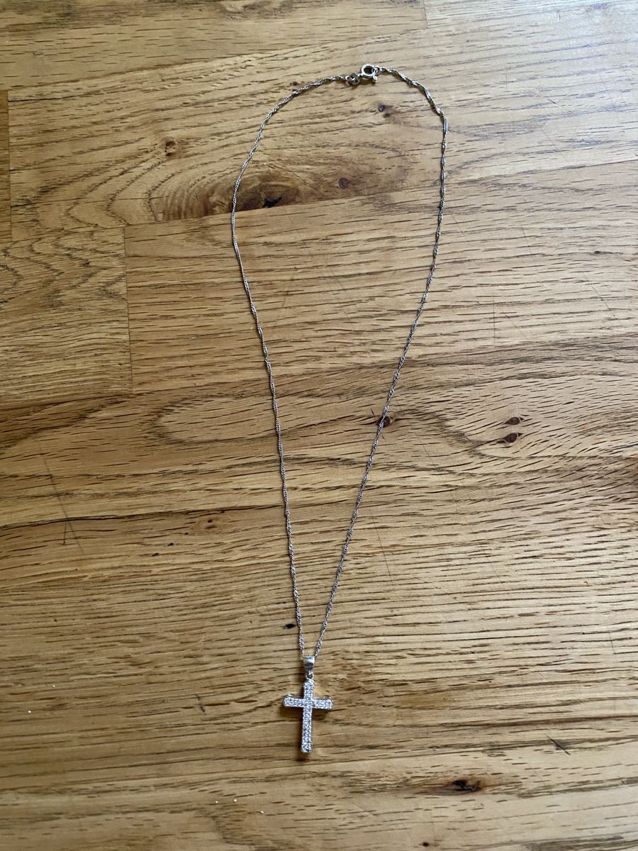 Ciondoli: Kreuz Anhänger mit Kette Silber – Usato da Flawil venduto da Naphtali 1
