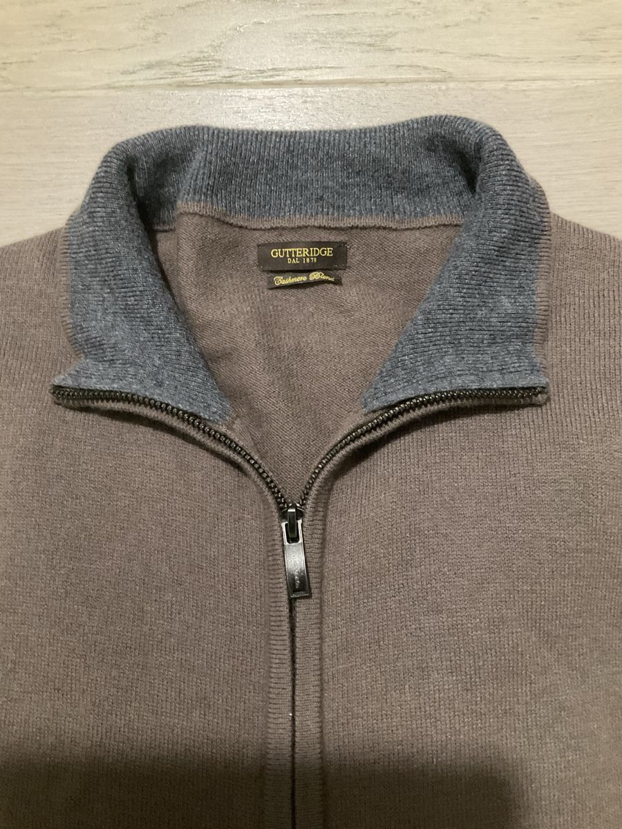 Pullover & Sweatshirts: Gutteridge Cashmere Blend Zipper Sweater 3XL – Neu (gemäss Beschreibung) aus Zürich von TheShips