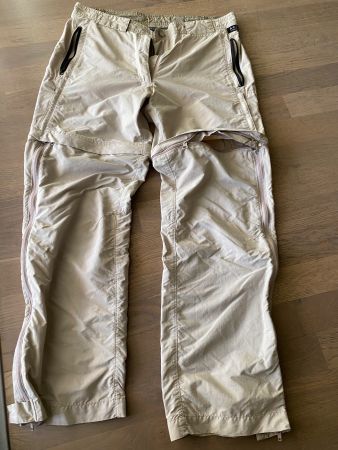 Damen Hosen Kurz/Lang beige Grösse L Reissverschluss