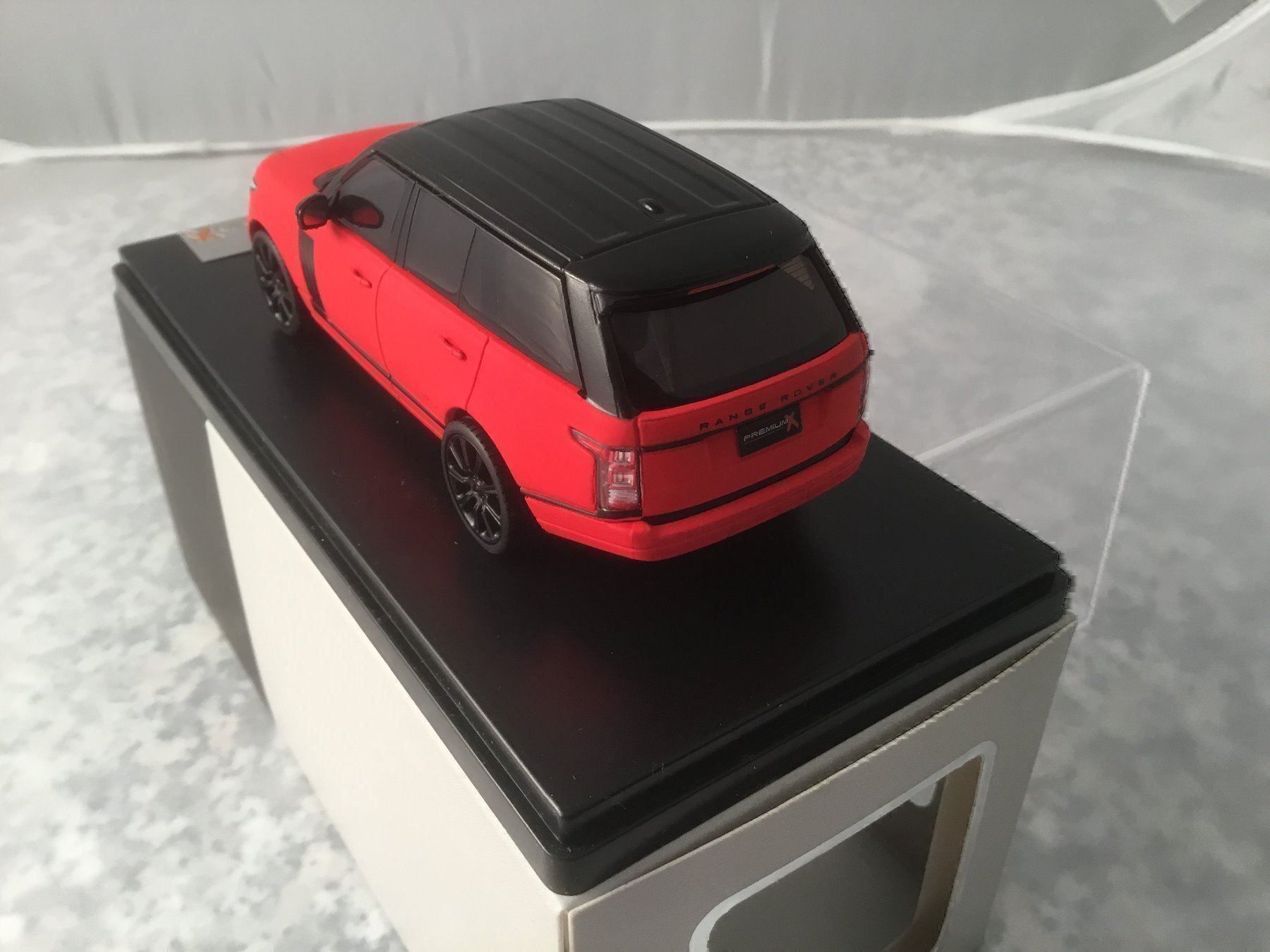 Modellautos: Range Rover, 1:43, rot matt – Neu und originalverpackt aus Erlenbach im Simmental von Model_box 6