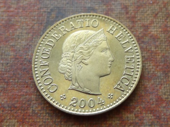 Alle Münzen: 5 Rp. 2004 – Gebraucht aus Romanel-sur-Lausanne von Swift13