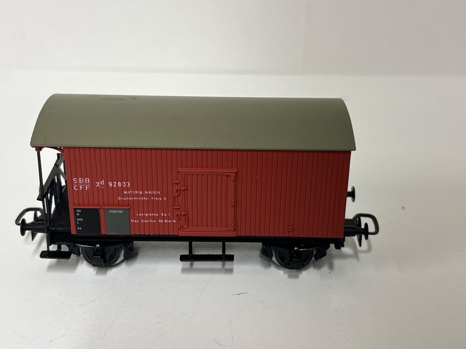 Trains électriques: RUCO SBB MATERIALWAGEN  92803 HO DC – D'occasion à Neuenhof par ludovicco