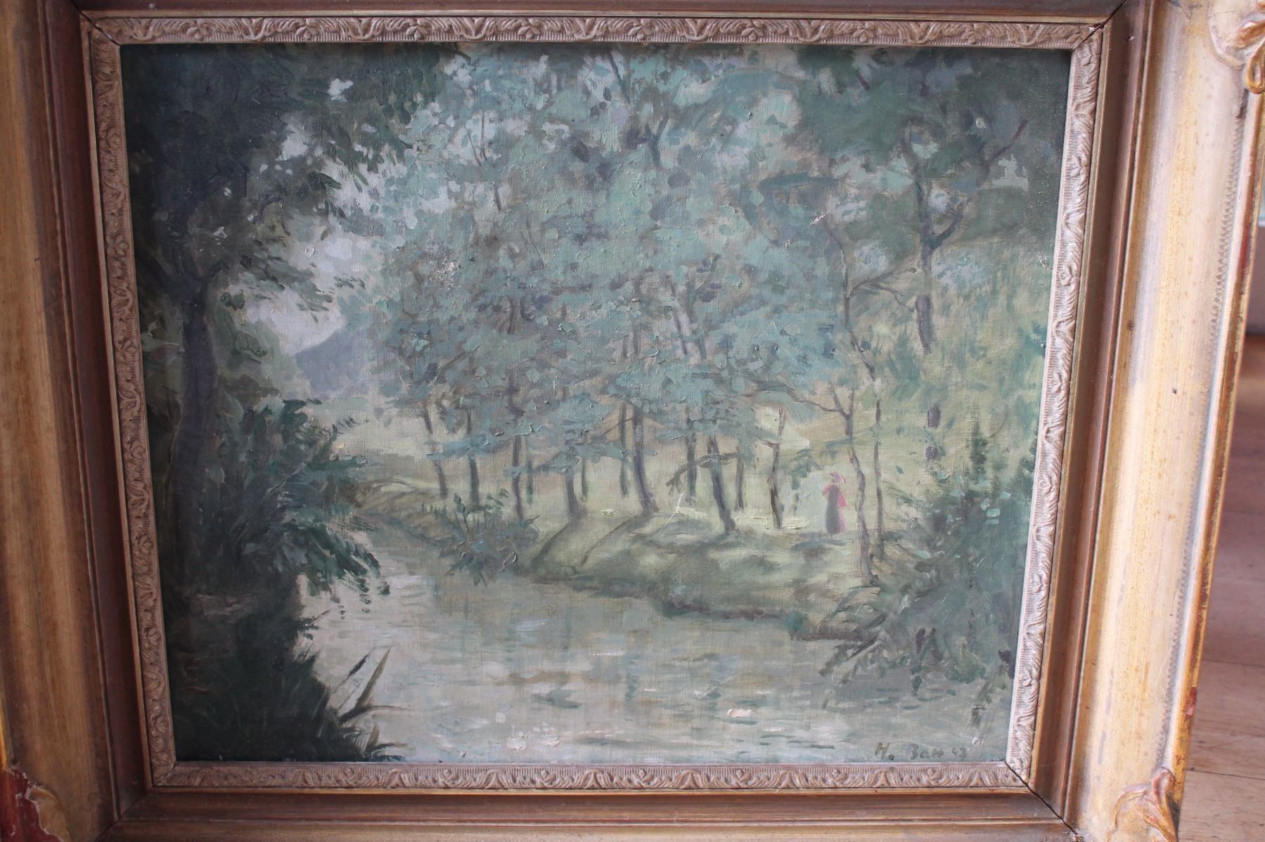 Gemälde: Gelegenheit original Gemälde "Landschaft H. Batt 1943" – Gebraucht aus Rüschegg-Heubach von Ofen111 1