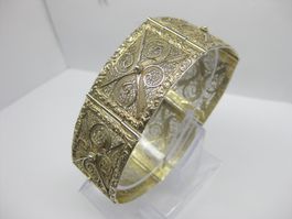 ANTIK Armband Armreif Silber 800 + MP verg. 19.5 cm / 32.2 g
