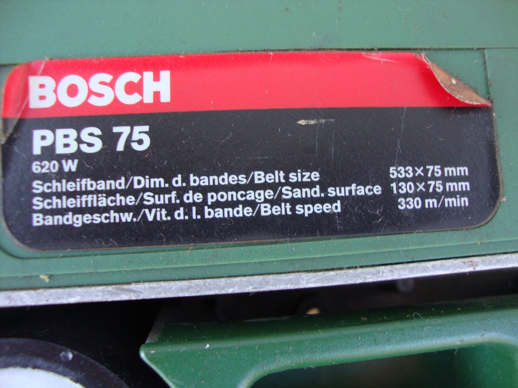 Bosch Smerigliatrici & Lucidatrici: Bandschliefer BOSCH – Usato da Thun venduto da Velo-7 1