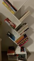 Zigzag bookshelf white wood
