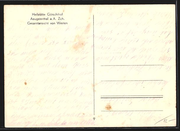 Cartes postales: Aeugst am Albis - Aeugsterthal, Heilst – D'occasion à Berlin par bartko-reher 1