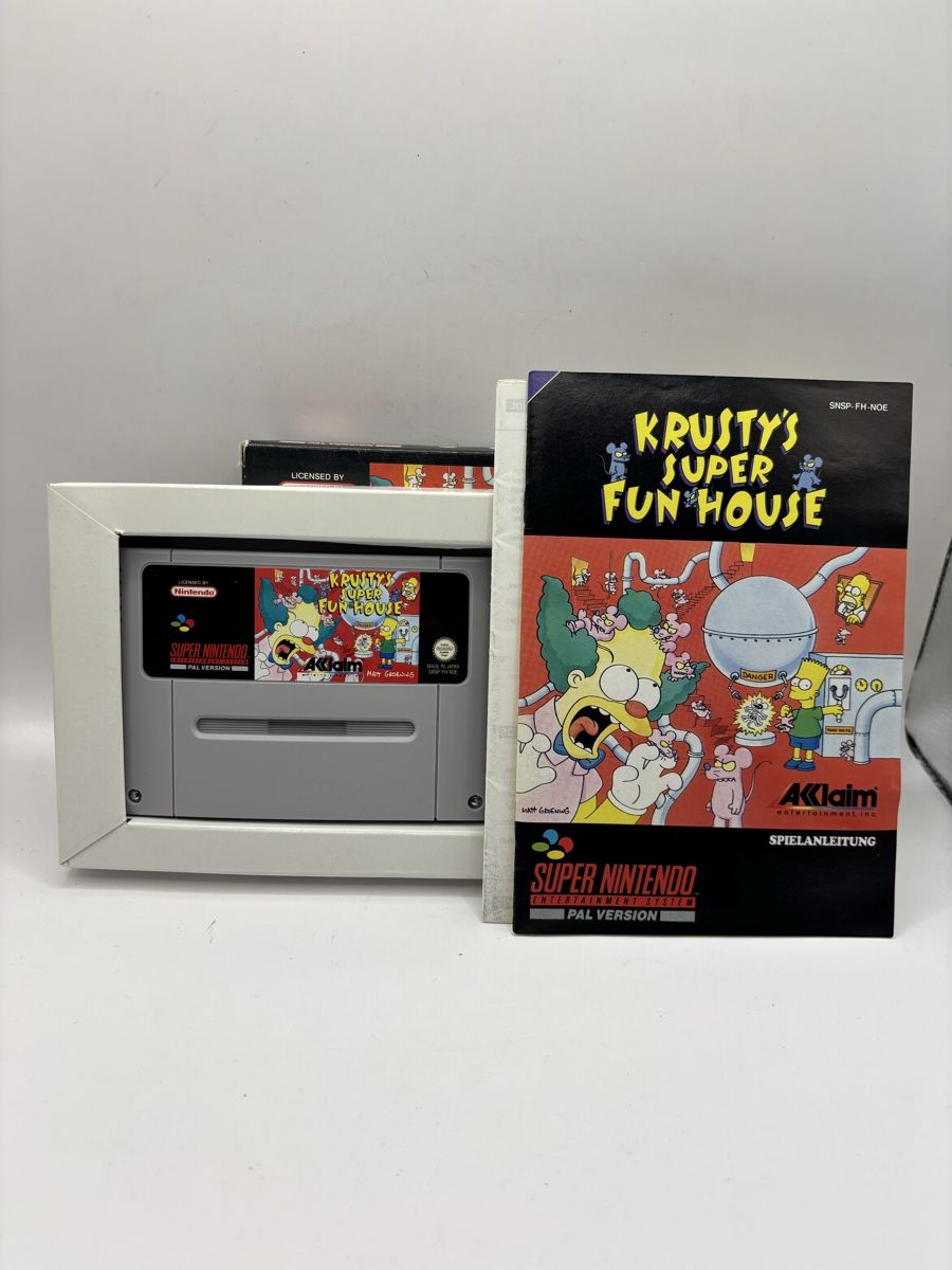 Spiele: Krusty's Super Fun House - DE SNES PAL – Gebraucht aus Genève von sho_67qj 6