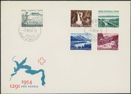 1954 - Pro Patria - FDC ET · fr