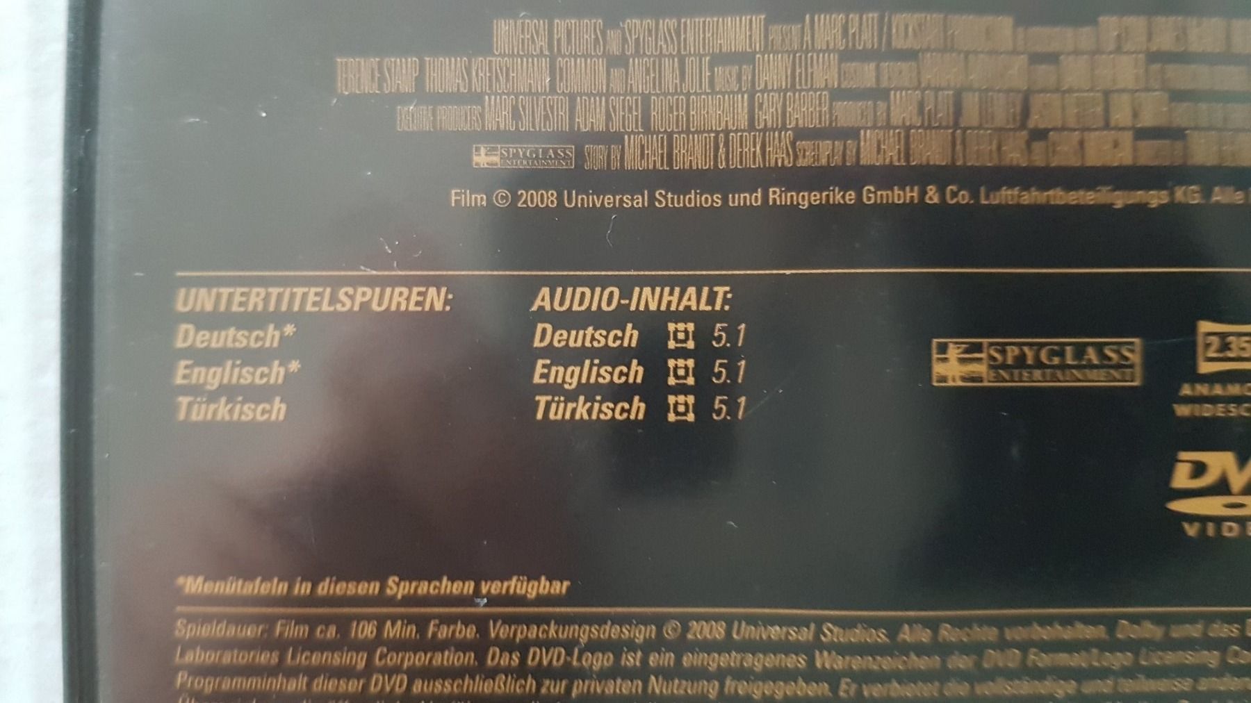 Alle DVDs: DVD Wanted / Angelina Jolie – Gebraucht aus Oetwil am See von fineli2 1