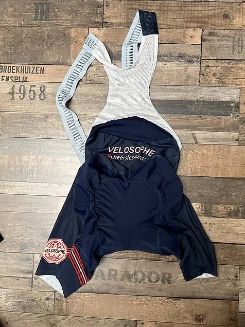 Pantaloni: Cuissard bibshort vélo de route Velosophe deeps – Usato da Fenil-sur-Corsier venduto da hooger.booger 1