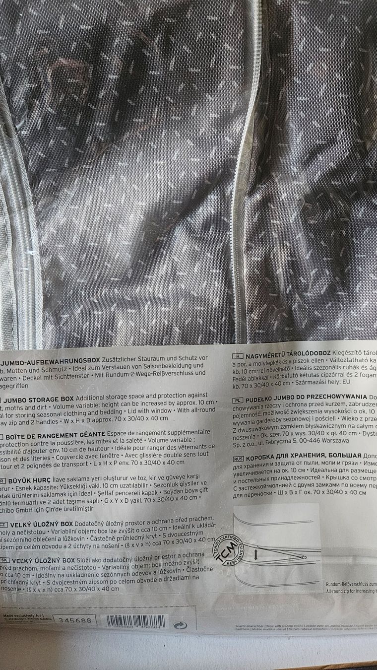 Taschen: Sac de rangement rectangulaire avec fermeture éclair – Neu und originalverpackt aus Romanel-sur-Lausanne von delaforet 1