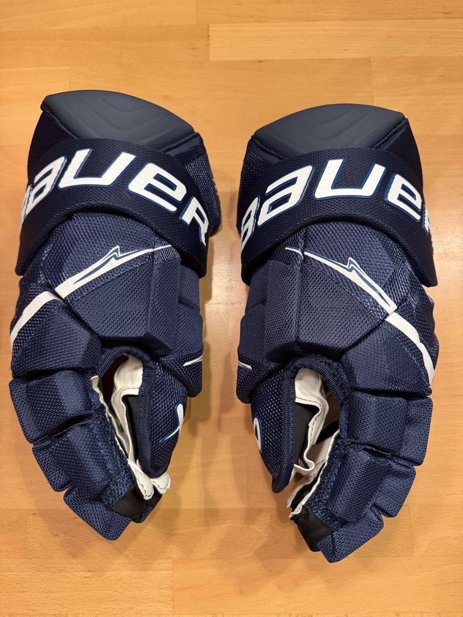 Bauer Guanti & manicotti: Bauer Vapor Flylite Navy Eishockeyhandschuhe – Nuovo (secondo la descrizione) da Berikon venduto da RoyM