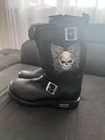 Motorradstiefel Leder