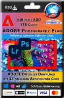 Adobe Photoshop Lightroom ABO PC/Mac 3 Mon. ABO Original Key