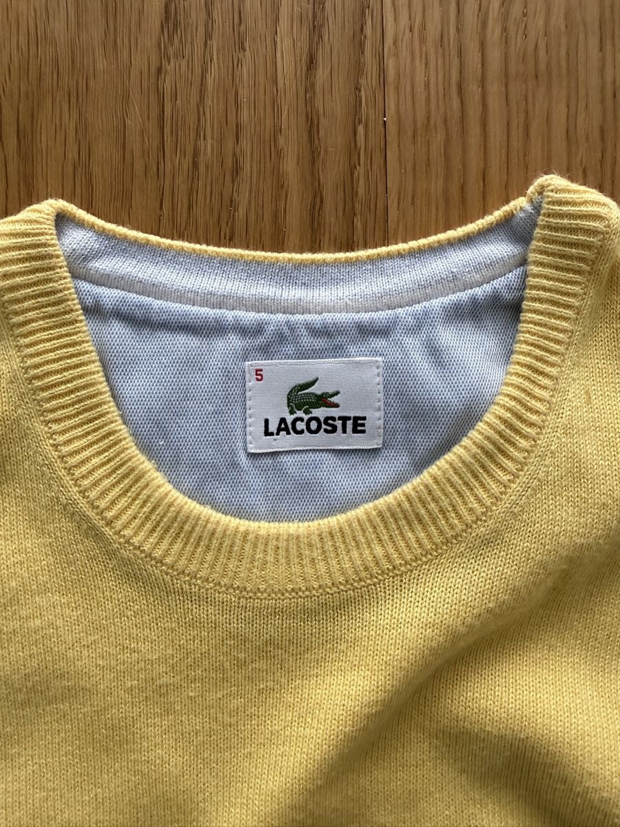 Lacoste Pullover & Sweatshirts: Lacoste Strickpullover Herren Gelb Gr. 5 / L – Gebraucht aus Egerkingen von Da_Driver 1