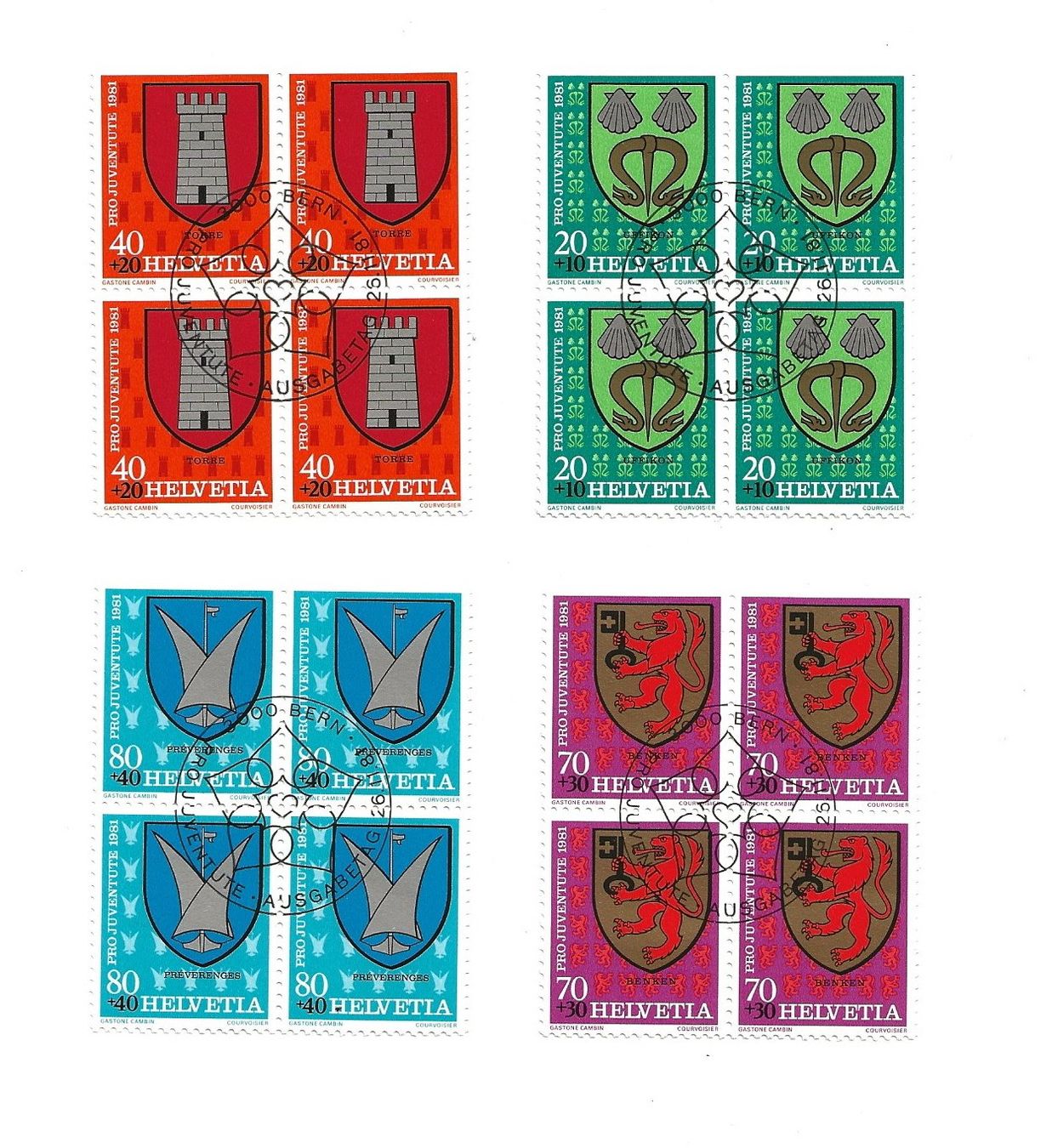 Tutti i francobolli: Pro Juventute von1981 – Usato da Küblis venduto da Corvus8595