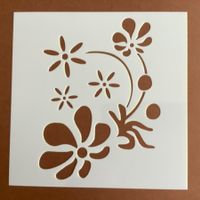 Schablone Blumen Fleur Chablon pochoir