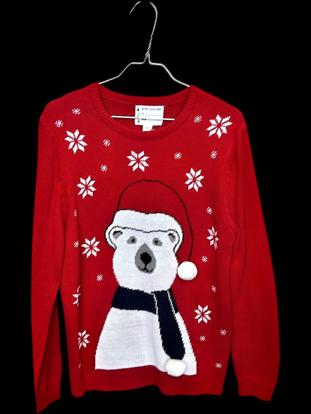 Maglioni & Felpe: Festlicher roter Weihnachts-Eisbärenpullover - Größe S – Usato da Zug venduto da vinokilo 1