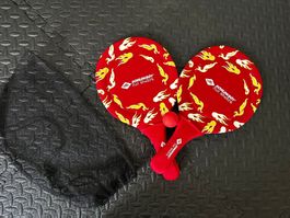Schildkröt Beachball Set Neopren 2 Schläger Ball Netz