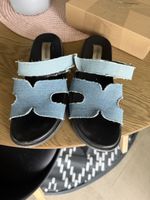 Steve Madden Sandalen Gr. 40 Denim Look Sommer
