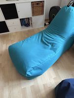 Bequemer Sitzsack Hellblau