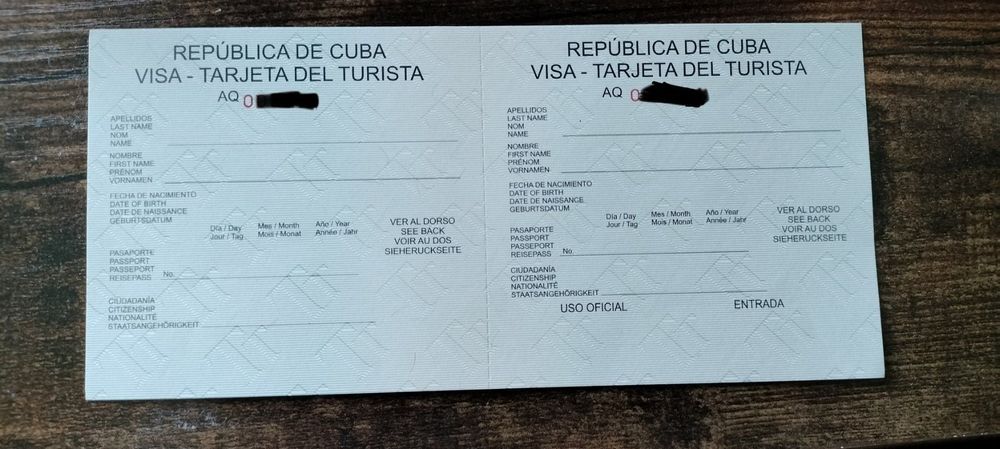 Einreise Touristenkarte Visa Kuba Cuba | Kaufen auf Ricardo