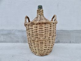 antike Korbflasche 13 Liter 1939