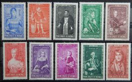 Monaco Kat. 273-282 * 1943