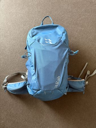 Rucksack Rab Aeon 27 blau guter Zustand mit H2O Huelle