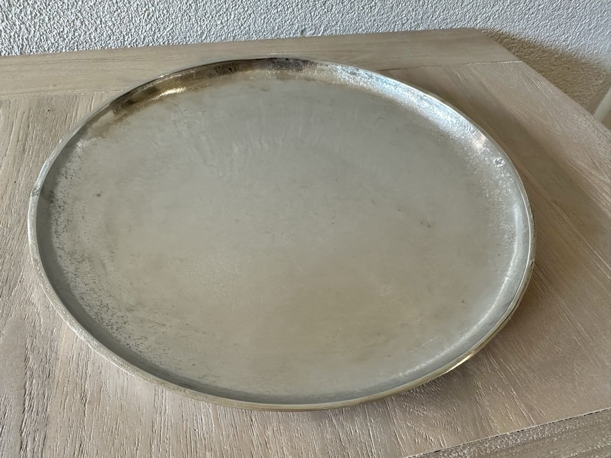 Toutes les décorations: Deko Tablet (Silber Optik), D: 34cm – D'occasion à Kleinandelfingen par Elader