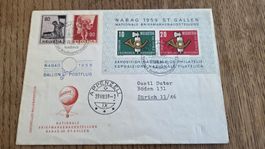 1959 NABAG Ballon Postflug