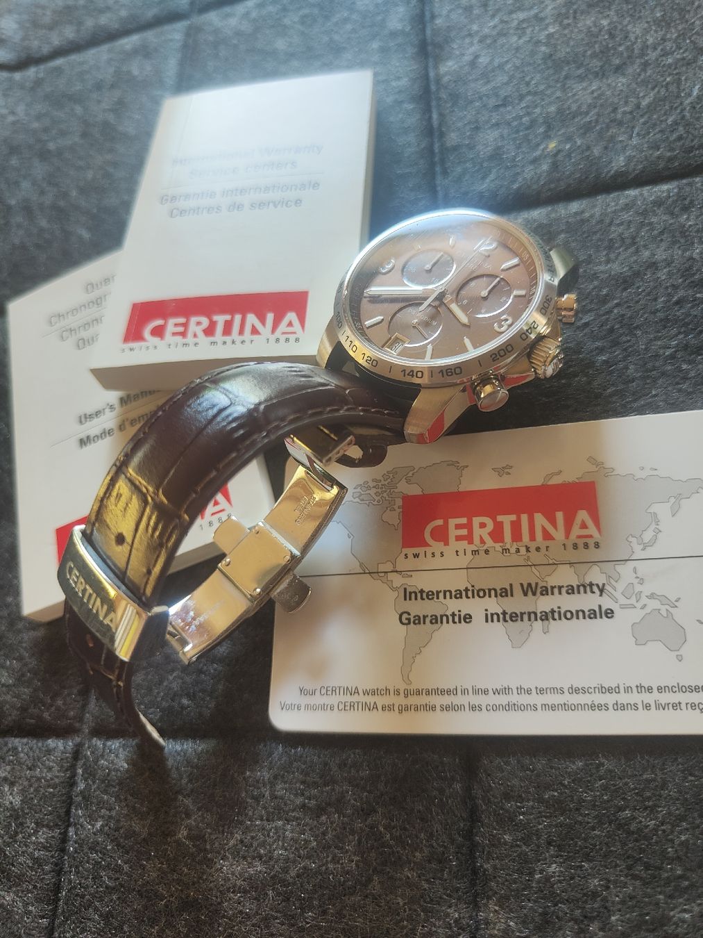 Certina Orologi: Certina DS Podium Chronograph, Lederarmband – Usato da Küssnacht am Rigi venduto da Hannibal06 1