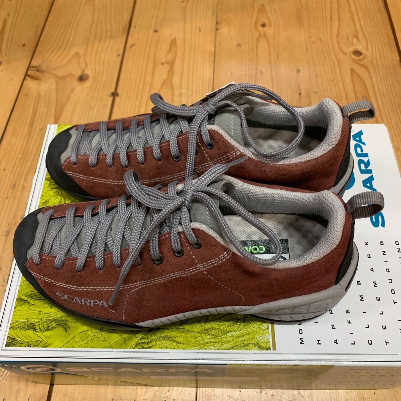 Scarpa Herrenschuhe: Scarpa Mojito GTX, Bordaux, 36 – Neu (gemäss Beschreibung) aus Küttigen von thoren77 1