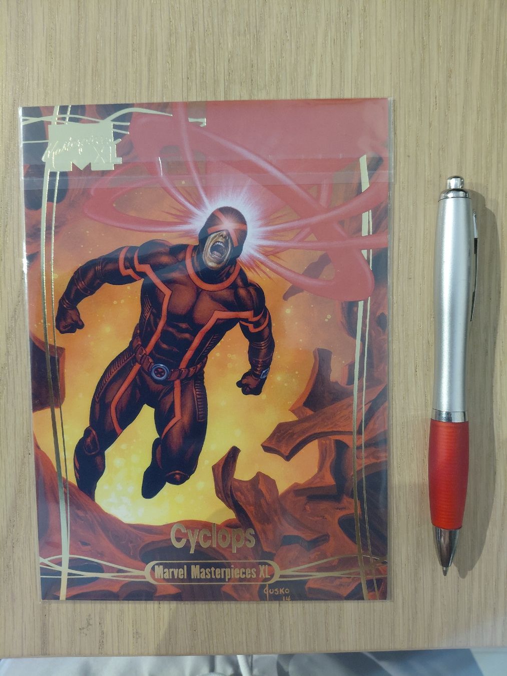 Marvel Sammelbilder & Trading cards: Marvel Masterpieces XL Cyclops Gold Foil  Limited edition – Neu (gemäss Beschreibung) aus KLOTEN von RAULMACHOTE 1