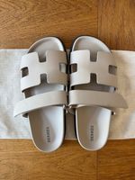 Hermès Chypre Sandals – Beige Galet – Size 39.5 (Like New)