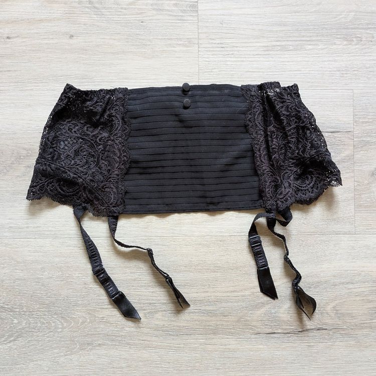 Jarretière noire style cuir triple lanières Bijoux Pour Toi - Jarre