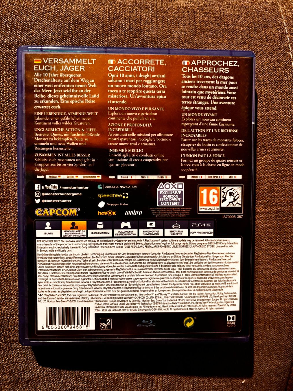 Spiele: PS4 Spiel Monster Hunter World – Neu (gemäss Beschreibung) aus St. Niklaus VS von np8_lsg2 2