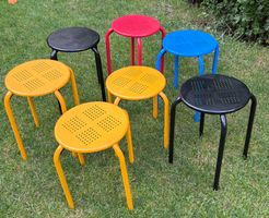 7 Stück COCON Hocker Metall