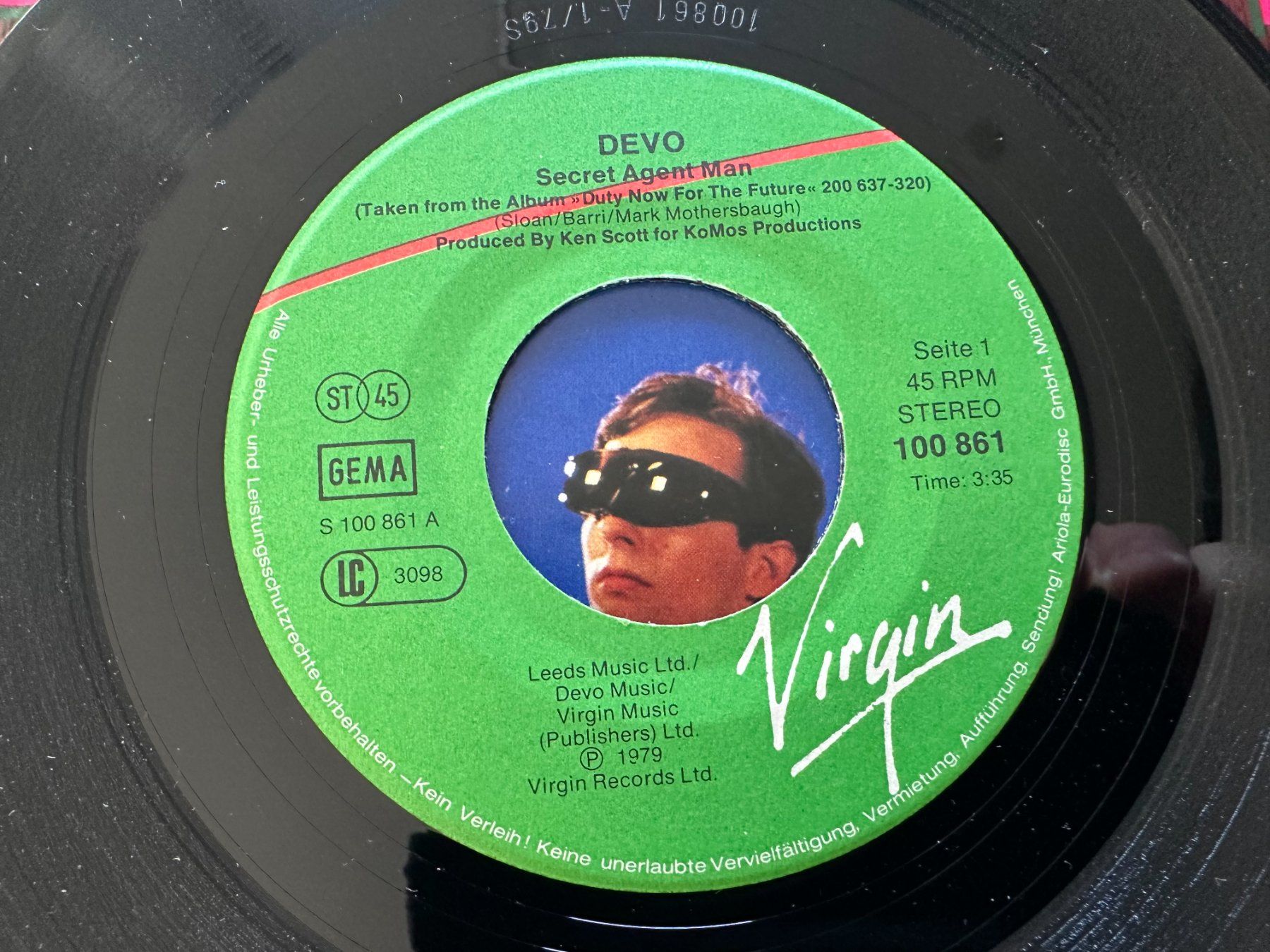Dischi in vinile: DEVO 7 SECRET AGENT MAN – Usato da Sion venduto da jaipur1401 2